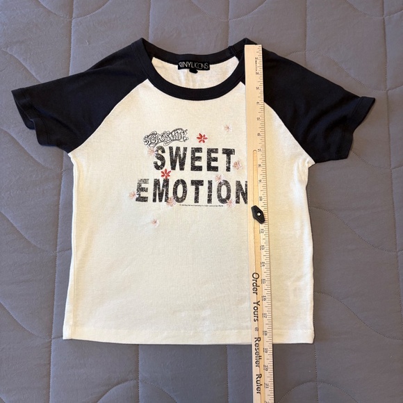 Vinyl Icons Los Angeles Aerosmith Sweet Emotion Tee  Black White Size M NWOT - Picture 4 of 7